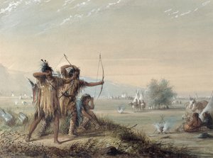 Snake Indians Testing Bow, 1837